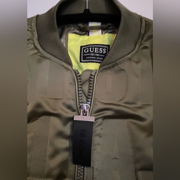 Guess Elly Logo Bomber Jacket- NWOT- XS - Picture 3 of 10